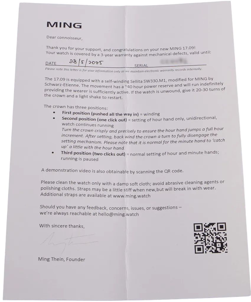 Ming 17.09 Blue 17.09
